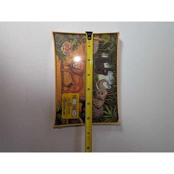 Vintage Hallmark Jungle Animals Stationery Set 10 Notes Envelopes Stickers NIB - Picture 9 of 11